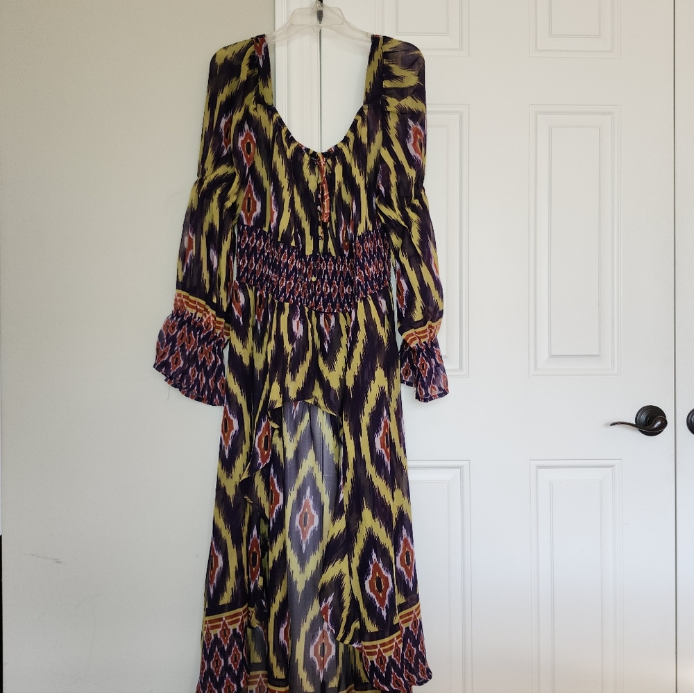 NWT Ashley Stewart Multicolor Patterned Low High Dress Size 18/20